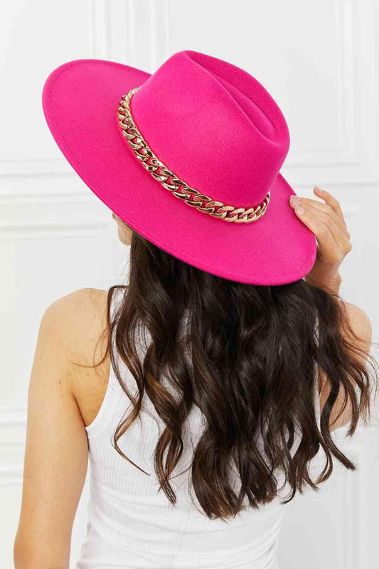 Fame Keep Your Promise Fedora Hat in Pink - Mint&Lace